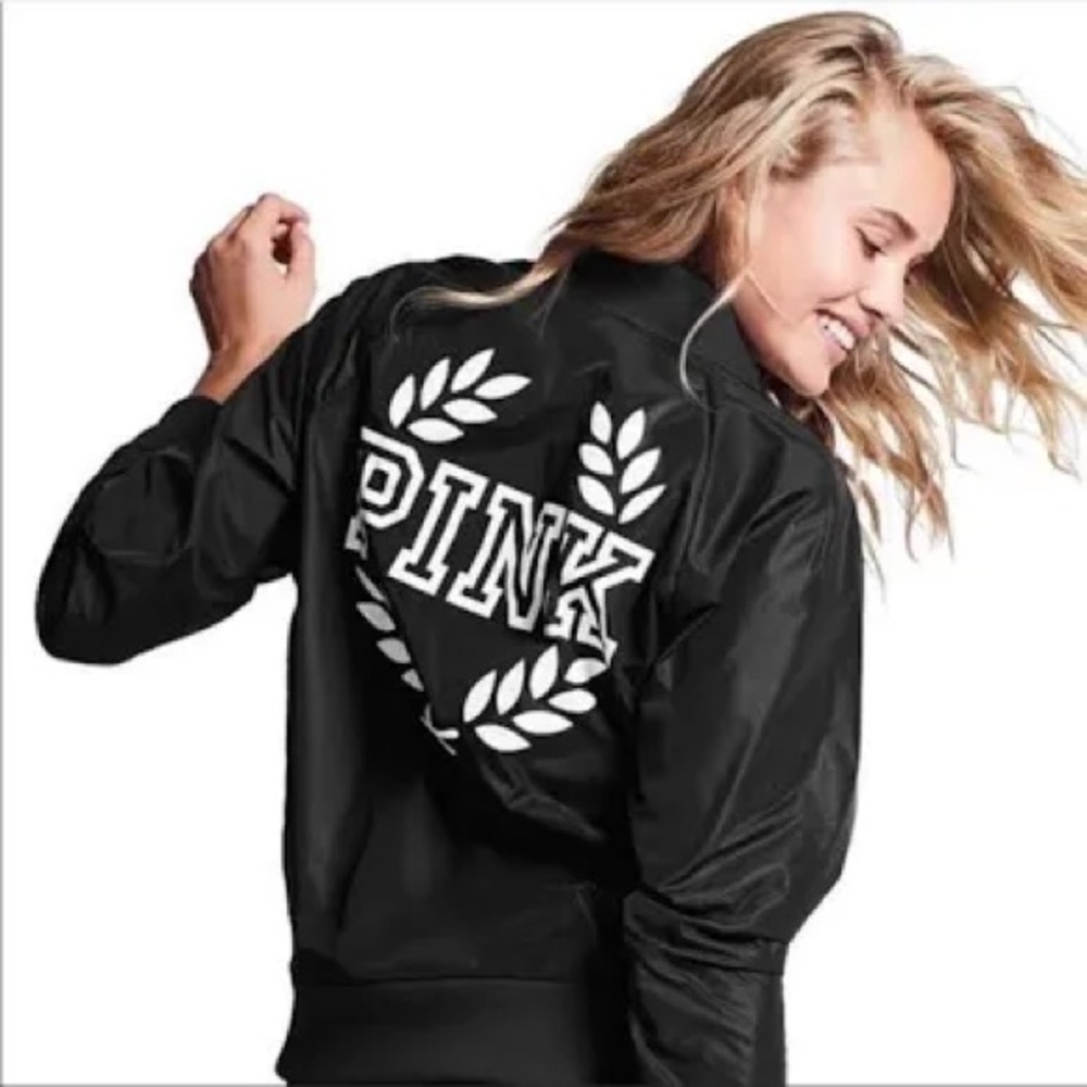 🎉🛍️🎉Pink Victoria's Secret Jackets  | Black Jacket| Color: Black/White